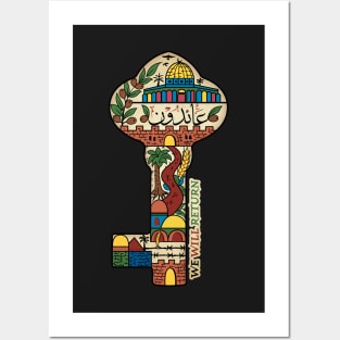 Palestinian Key of Return, Palestine Freedom Human Rights Support Design Posters and Art